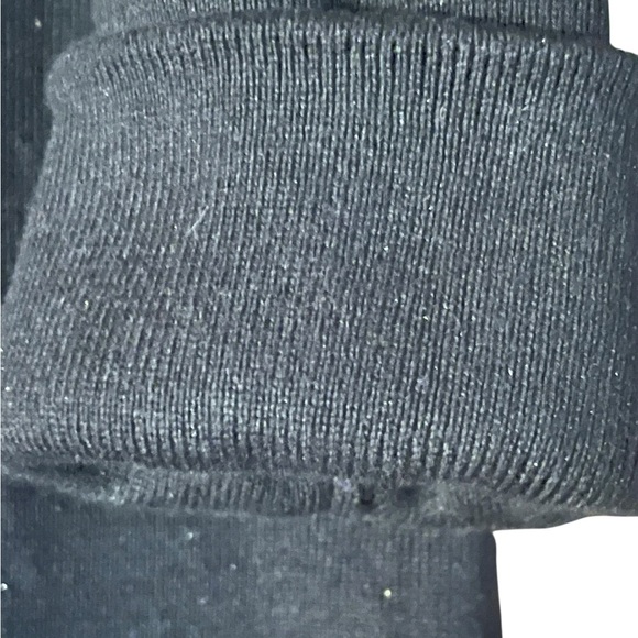 CABI BLACK FAUX FUR DYNASTY LONG CARDIGAN GREAT COND SIZE LARGE - Picture 7 of 8